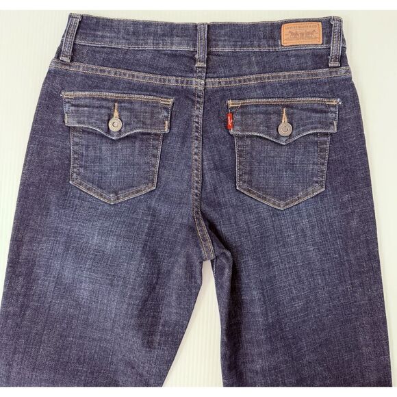 Levi's 512 Women's Perfectly Slimming Boot Cut Ankle Jeans Size 8P (Fit 28x28) - Picture 4 of 12